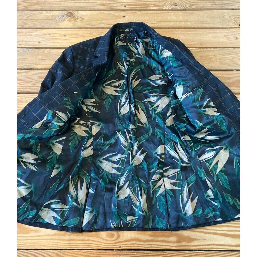 Asos Design Button Front Blazer Jacket Size 36 Me… - image 4